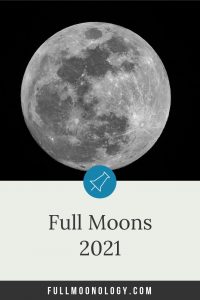 Calendar of the Full Moons 2021