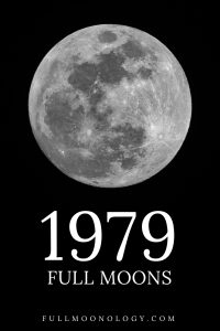 Photo of the full moon for the 1979 full moon dates