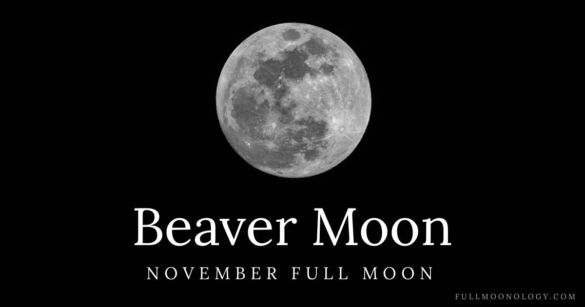 Photo of the moon for the date of the the Full Beaver Moon, the November Full Moon