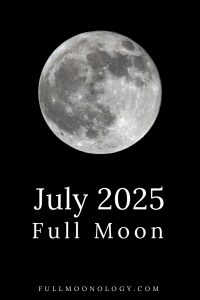Photo of the moon for the date of the July 2025 Full Moon