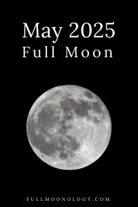 Photo of the moon for the date of the May 2025 Full Moon