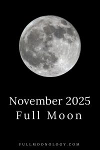 Photo of the moon for the date of the November 2025 Full Moon