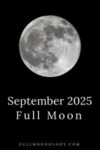 Photo of the moon for the date of the September 2025 Full Moon