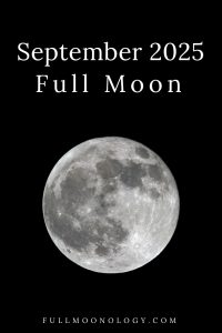 Photo of the moon for the date of the September 2025 Full Moon