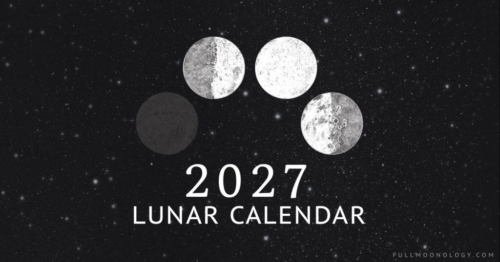 Four lunar phases of the moon