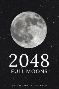 Photo of the moon on a starry background for the calendar of 2048 full moons